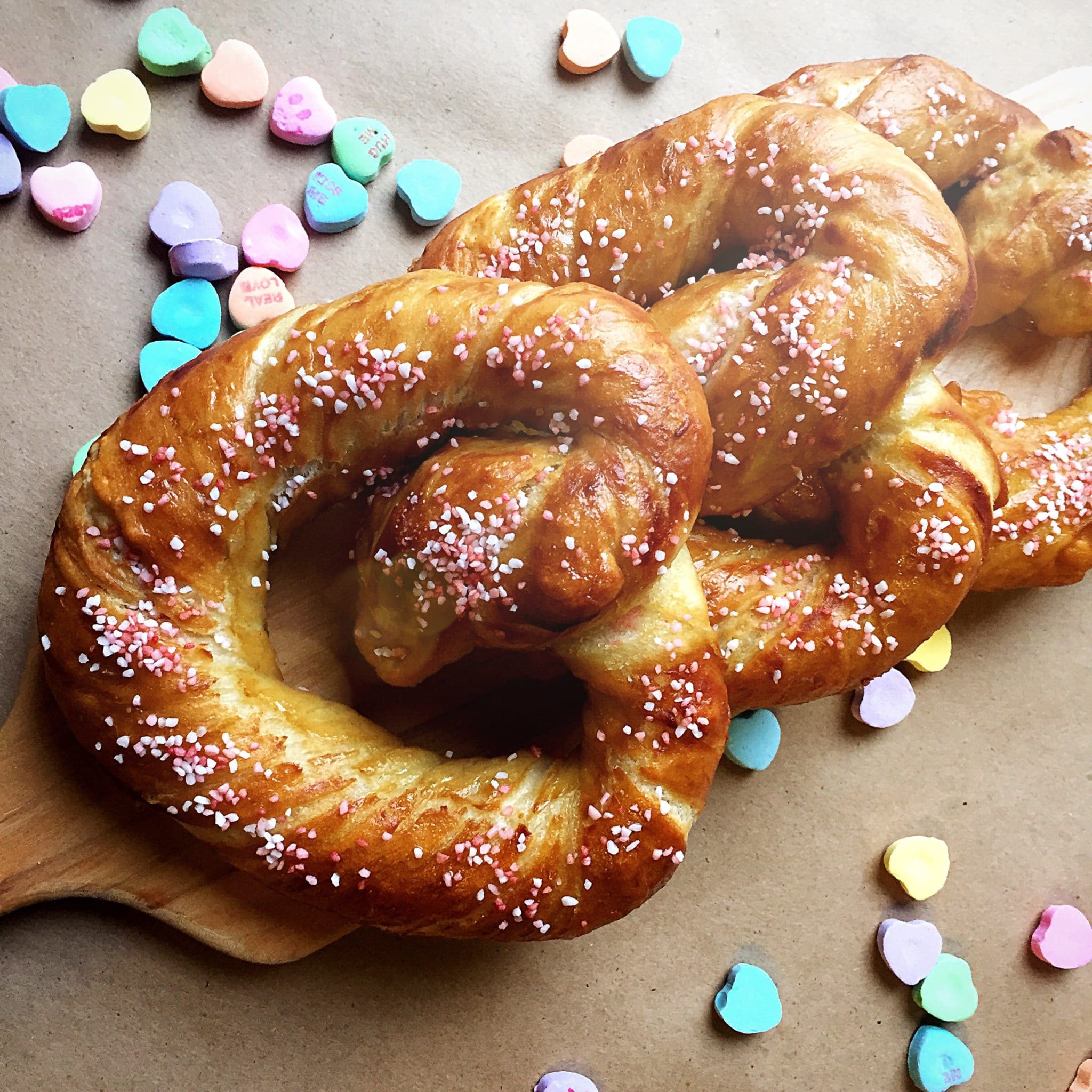 barley and birch best buttery soft pretzels with pink salt sprinkles