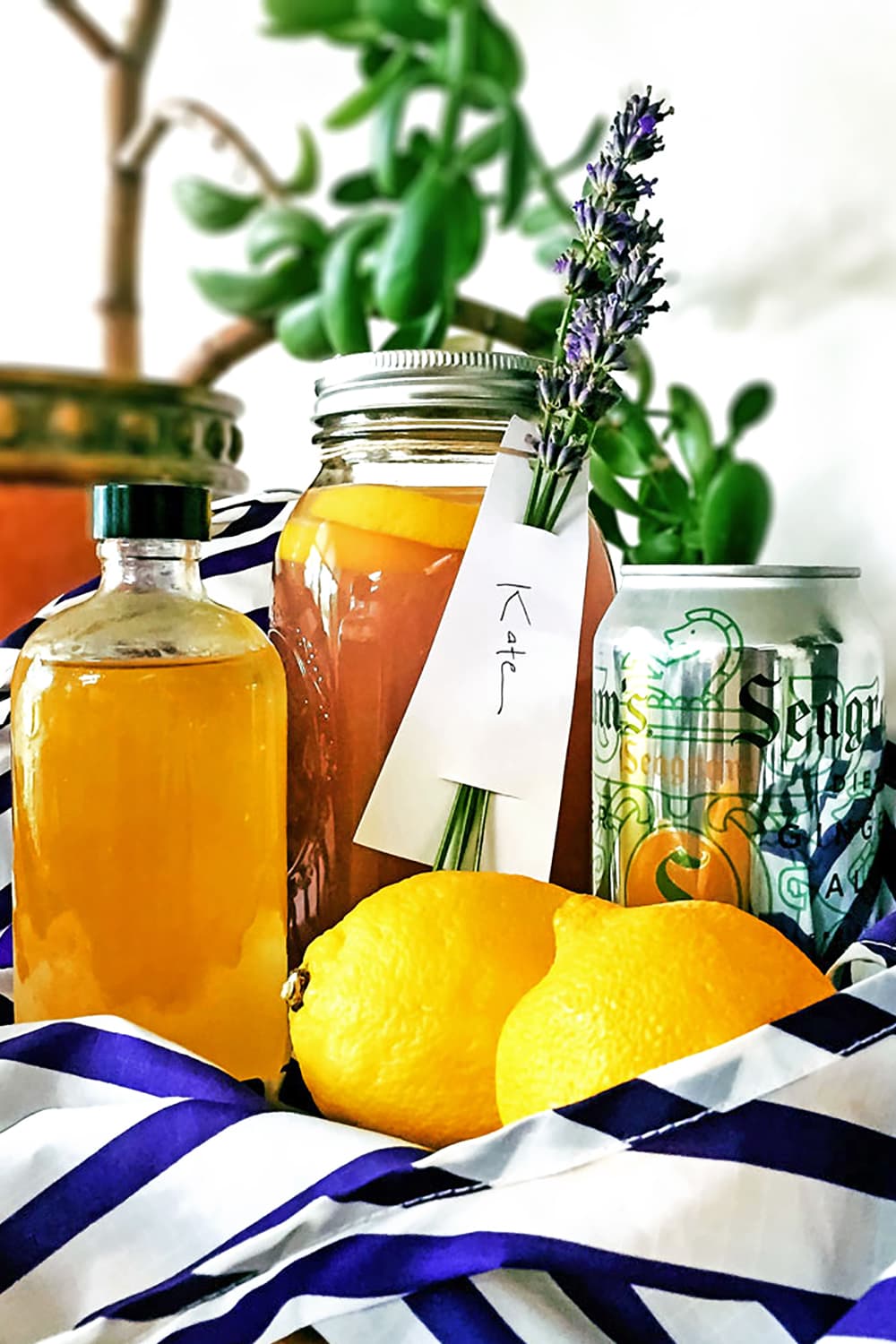 Our diy lavender lemonade hostess gift