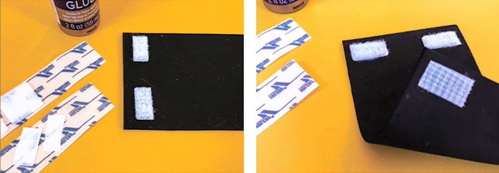 Add velcro to your felt or foam nori pieces.