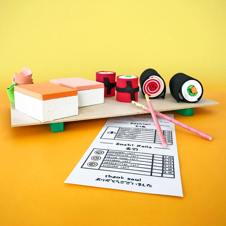 Our DIY sushi play set