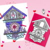 bandb-2018-hW-cuckoo-clock-valentine-10 Go cuckoo this Valentine's Day making these fun popup cuckoo clock cards!