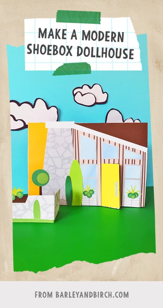 A photo of our shoebox dollhouse kids design craft