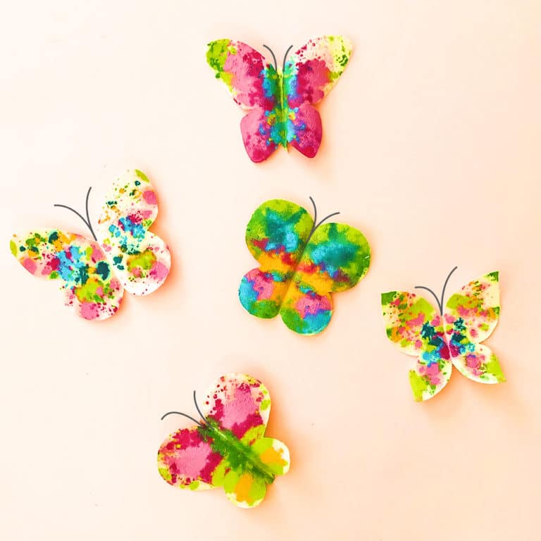Make a beautiful set of melted crayon butterflies inspired by our friend Shannon at Oh Creative Day!