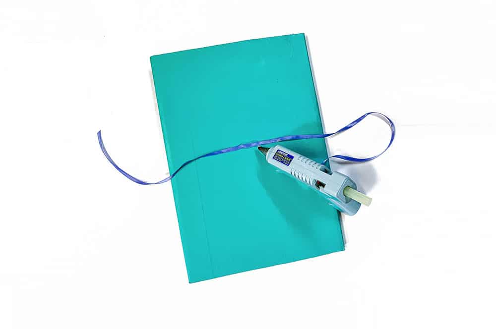 Glue a ribbon to the back of your city landscape book so you can tie it closed | via barley & birch