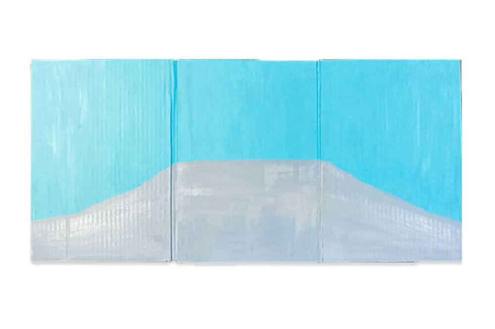 Paint a simple background for your city landscape book | via barley & birch