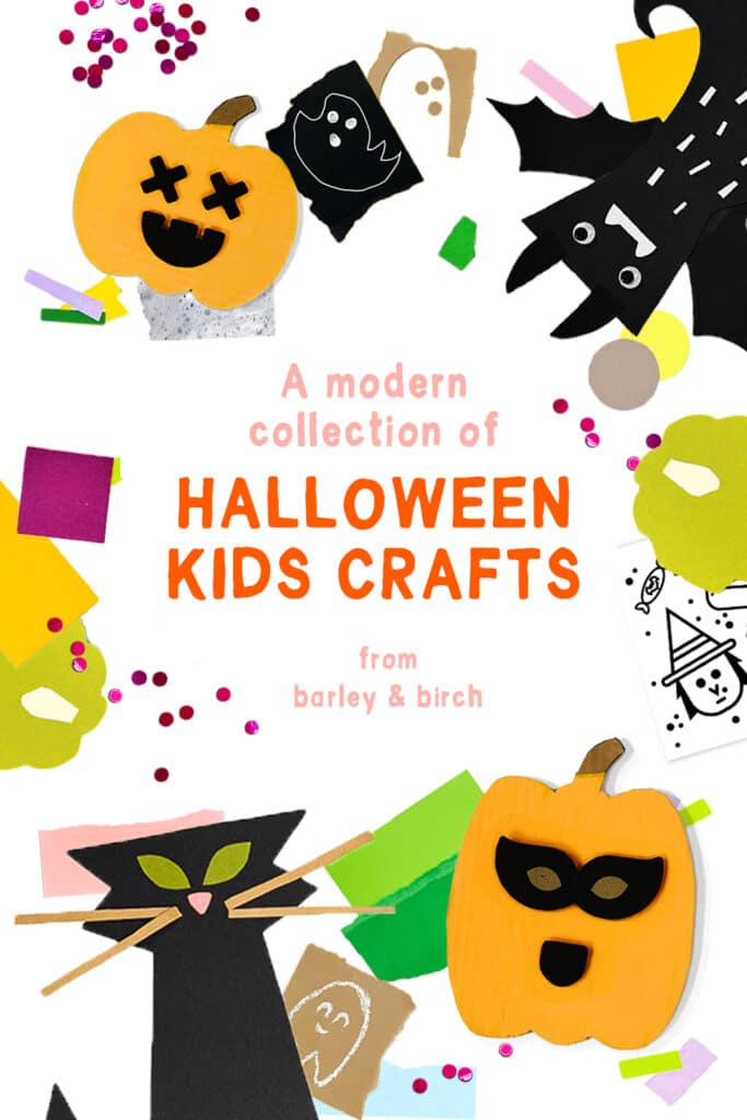 A fresh collection of our favorite modern Halloween art, crafts, and activities for kids! | via barley & birch