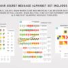 Secret Message Alphabet Sets Printable Preview