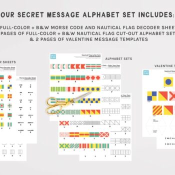Secret Message Alphabet Sets Printable Preview