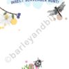 A blank bug scavenger hunt sheet