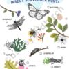 An illustrated bug scavenger hunt