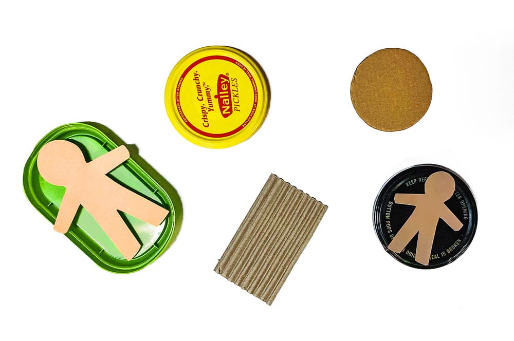 Gather found supplies to create your pool floats