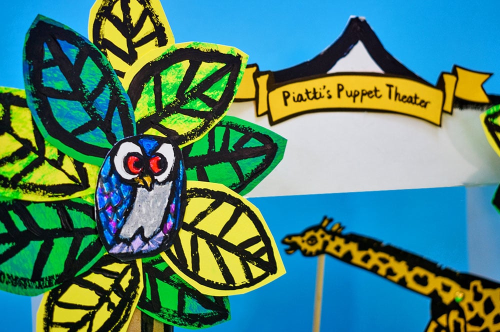 Add details to finish your puppet theater.