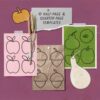 Fall-Favorites-Printable-Template-Bundle-Preview-3 Printable acorn apple and gourd templates from our fall favorites printable art template bundle sitting on a plum background with autumn ephemera