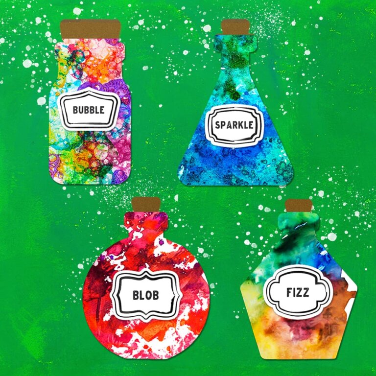 our paint potion process art kids project