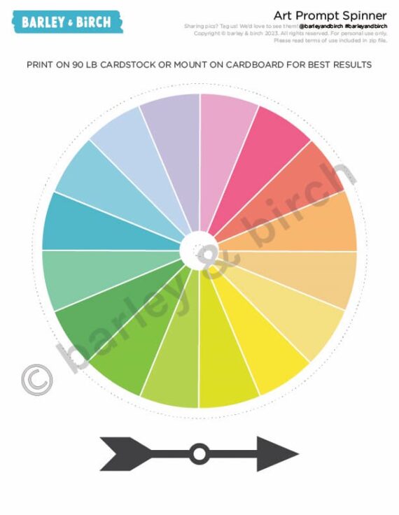 Art Prompt Spinner Set
