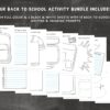 back-to-school-drawing-prompts A preview of our printable back-to-school drawing prompt PDF pages