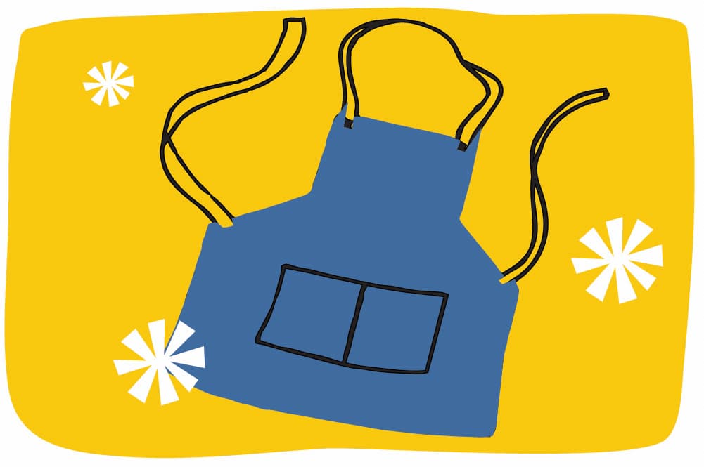 An illustration of an apron