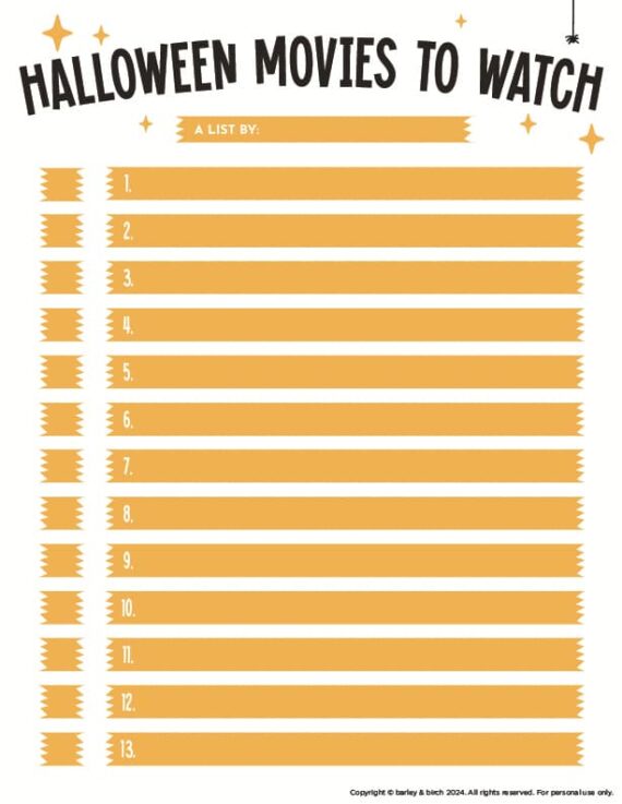 free-printable-Halloween-movie-countdown-list-for-kids-2 A preview of one of the versions of our free printable Halloween movie countdown lists for kids and families