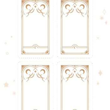 A preview of one of our DIY tarot card deck sets