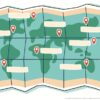 A preview of our customizable travel map